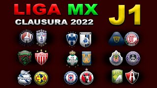 Mis PREDICCIONES para TODOS los PARTIDOS de la JORNADA 1 en la LIGA MX torneo CLAUSURA 2022 [upl. by Nonohcle995]