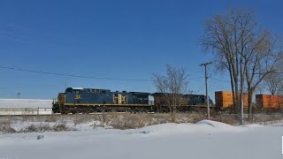 Westbound intermodal train at Nappanee Indiana [upl. by Denver]