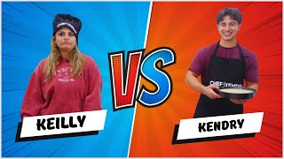 SIBLINGS BAKING CHALLENGE Keilly vs Kendry [upl. by Chuu]