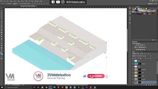 Axonometric Diagram Architecture in Photoshop  Axonometric Renders  by 3Viddstudios [upl. by Arri621]