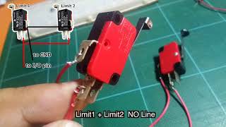 2 limit switches wiring using same pin Arduino [upl. by Mckinney]