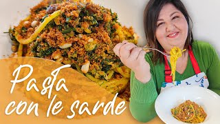 Pasta con le Sarde  Ricetta Siciliana  Morsi di Sicilia  Valeria Raciti [upl. by Innek]