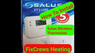 Salus Thermostat Wiring Installation to Main Baxi [upl. by Enerak]