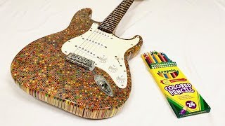 I Built a Guitar Out of 1200 Colored Pencils [upl. by Kirkpatrick]