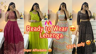 Ready to Wear Lehenga Haul 🤩😍  Myntra Lehenga Haul  Jasmin Kaur 🌸 [upl. by Lleneg]