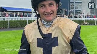 Shane Foley chats about his winner for trainer Johnny Murtagh at Naas on Wednesday [upl. by Kemeny]