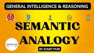 Analogy  Introduction  Lec 1 Semantic Analogy  reasoning for VLW JKPSI SSC JKSSB by Sumit Puri [upl. by Capon94]