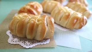 Sausage bread ウィンナーパン 大好物惣菜パン① [upl. by Cyrus]