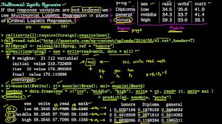 4 Multinomial Logistic Regression [upl. by Edelman]