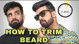 HOW TO TRIM  SET BEARD AT HOME  BEARD GROWTH TIPS IN HINDI  Karron S Dhinggra [upl. by Siletotsira]