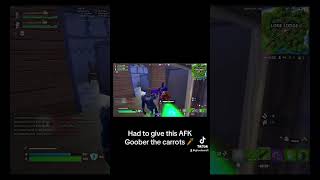 Even AFK goobers are in danger of getting the carrots Respect the carrots fortnite fortniteclips [upl. by Perni104]