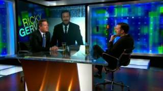 CNN Official Interview Ricky Gervais brushes off Golden Globes criticism [upl. by Regine]