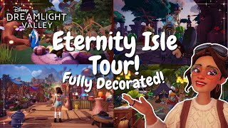 FULL ETERNITY ISLE TOUR 🌴 Atlantis Aladdin and Fairy Vibes  Disney Dreamlight Valley [upl. by Jauch]