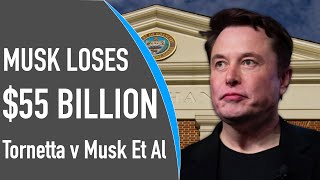 Musk Loses 55 BILLION In Delaware Decision  SPECIAL REPORT  Tornetta v Musk [upl. by Annhej]