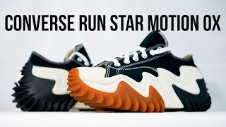 CONVERSE RUN STAR MOTION OX PLATFORM Unboxing review amp on feet [upl. by Zasuwa990]