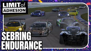 iRacing  Limit of Adhesion  Endurance  Sebring [upl. by Amalburga40]