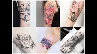 Pretty Peony Flowers Tattoo Design Ideas [upl. by Let]