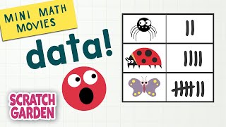 Data  Mini Math Movies  Scratch Garden [upl. by Laaspere]