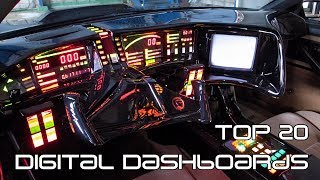 Top 20 Coolest Cars With RetroFuturistic Digital Dashboards [upl. by Tremain]