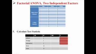 Factorial ANOVA Two Independent Factors [upl. by Ettennal]