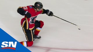 Johnny Gaudreau Puts In OT Winner As Flames Complete Rally Against Flyers [upl. by Enilrad760]