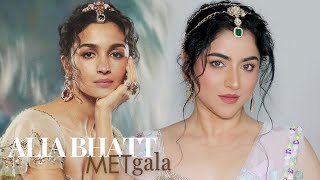 ALIA BHATT  MET Gala 2024 Makeup amp Hair Tutorial [upl. by Llerral]