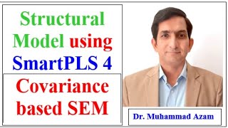 Structural Equation Modeling Using SmartPLS  Structural Model using Covariance SEM in SmartPLS [upl. by Joana342]