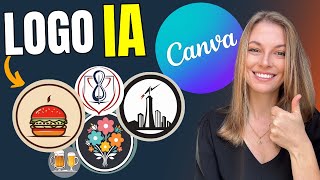 Como Criar Logo no Canva Com Inteligência Artificial GRÁTIS✅ [upl. by Eelannej]