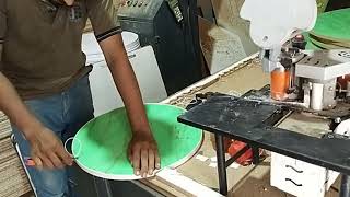 How To Apply Edge Banding Tape on Round Table Top learn edgebanding exactly creative skills [upl. by Nhguavad]