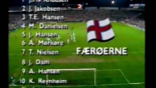 Denmark  Faroes 41 Euro92 qualifiers Part 1 Fantastic Old Parken atmosphere [upl. by Agnew]