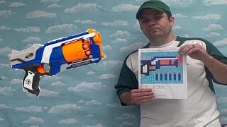 Nerf Gun Color By Number Printable Pixel Art [upl. by Jack]