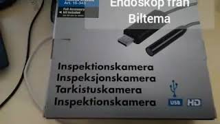 Unboxing av Biltemas USB InspektionskameraEndoskop [upl. by Elon]