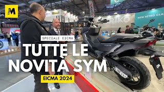 SYM novità scooter 2025 tutta la gamma a EICMA 2024 [upl. by Carree737]