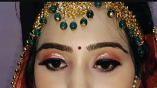 Parlour makeup at home 🏠•best bridal makeup tutorial step by step🔥💯brideless makeup step by step💞🥰 [upl. by Winny786]