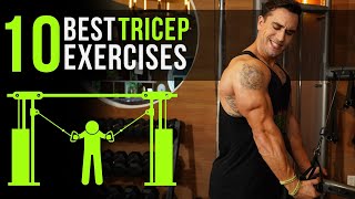 10 Best Tricep Exercises with Cables  Interchangeable with Resistance Bands [upl. by Carr865]