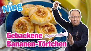 Super schnelles Gebäck mit wenigen Zutaten Gebackene BananenTörtchen [upl. by Prent]