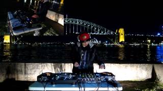 DJ Cotts amp Ravine ft Gammer UK  B2B Hardcore Mix by the Sydney Harbour Bridge [upl. by Burkley]