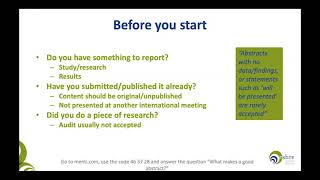 How to write an abstract  Webinar with Dr Roger Sturmey [upl. by Relly996]