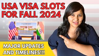 ‼️USA Visa Slots for Fall 2024  Latest updates timelines how to fix portal errors  F1 J1🇺🇸⚠️ [upl. by Willumsen]