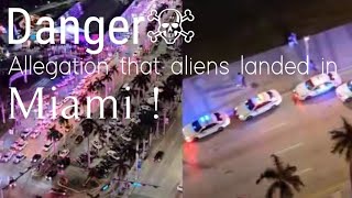 Danger☠️⚡Allegation that aliens landed in Miami Strange shadows caught on camera [upl. by Drisko804]