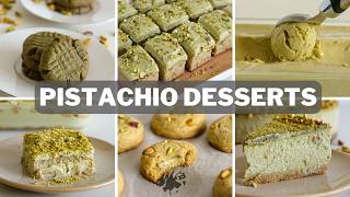 6 Pistachio Desserts Recipes [upl. by Elle55]