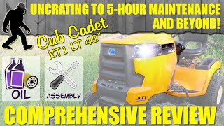 Uncrating to 5Hour Maintenance and Beyond Comprehensive Review of Cub Cadet XT1 LT42quot Mower [upl. by Glaser]