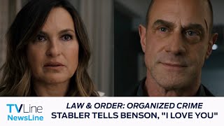 Law amp Order Organized Crime Stabler Tells Benson quotI Love Youquot  NewsLine [upl. by Lilla]