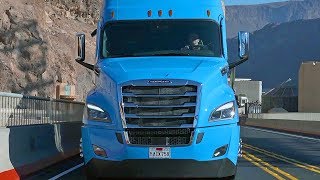 Freightliner Cascadia 50 2021 Automated Driving Features – DEMONSTRATION [upl. by Hoban]