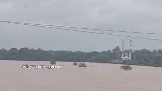 Namma Shimoga TUNGA NADI Full July2024 Tunga River is full shimoga Karnataka shafiulqadrismg [upl. by Eemyaj]