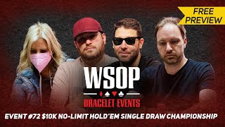 WSOP 2024  10000 27 Single Draw Final Table with Seiver Ausmus Harman amp Watson PREVIEW [upl. by Rosetta503]