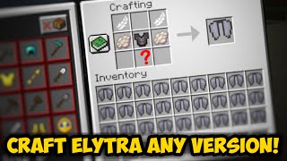 How to Craft Elytra in Minecraft  All Editions [upl. by Nolahs]