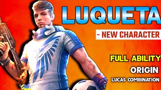 Luqueta  Free Fire New Character  Full Ability  Luqueta Skill  Million Fact [upl. by Whitby]