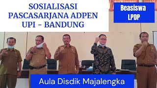 Sosialisasi Pascasarjana Administrasi Pendidikan UPI  DR H Diding Nurdin M Pd  KaProdi Adpen [upl. by Ecnerrot]