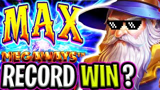 RECORD BROKEN 😵 POWER OF MERLIN 🔥 MAX MEGAWAYS MAX BET‼️ [upl. by Ayatal]